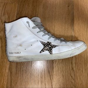 Golden Goose Francy Hightop Sneakers Leopard